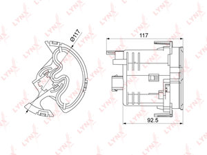 Изображение 5, LF1071M Фильтр топливный TOYOTA Crown (09-12), Majesta (09-13) LYNX