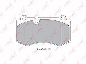 Изображение 1, BD5349 Колодки тормозные MERCEDES E (W211), S (W221) передние (4шт.) LYNX