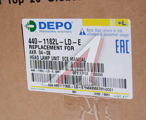 Изображение 5, 440-1182L-LD-E Фара MERCEDES Axor левая DEPO