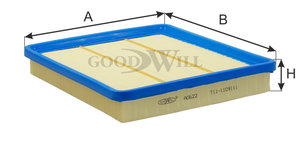 Изображение 5, AG622 Фильтр воздушный CHERY Tiggo (05-08) (2.4) GOODWILL