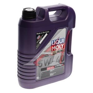 Изображение 2, 1341 Масло дизельное DIESEL SYNTHOIL 5W40 синт.5л LIQUI MOLY