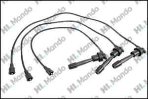 Изображение 1, EWTH00019H Провод высоковольтный HYUNDAI Santa Fe (00-) (3.5) комплект (3шт.) MANDO
