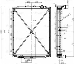 Изображение 4, LRC1235 Радиатор МАЗ-650136 алюминиевый LUZAR