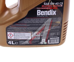 Изображение 4, 180045B Масло моторное SELECT SP-X 5W40 синт.4л BENDIX