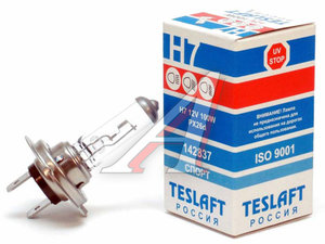 Изображение 1, 142837 Лампа 12V H7 100W PX26d 1750лм Спорт TESLAFT (Россия)