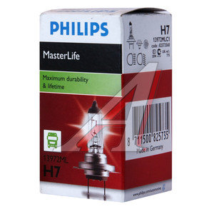 Изображение 2, 13972MLC1 Лампа 24V H7 70W PX26d Master Life PHILIPS