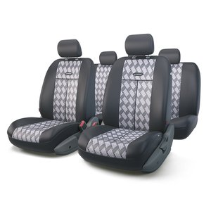 Изображение 1, TT-902J CHESS Авточехлы универсальные полиэстер/жаккард (AIRBAG) (9 предм.) AUTOPROFI