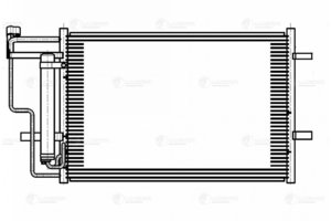 Изображение 3, LRAC25Z6 Радиатор кондиционера MAZDA 3 (08-) LUZAR