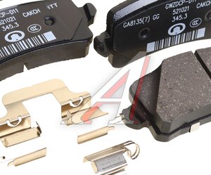 Изображение 2, 3502116XGW02A Колодки тормозные HAVAL Jolion (21-) задние комплект (4шт.) OE