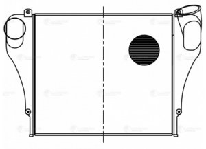 Изображение 4, LRIC0701 Охладитель КАМАЗ-54115, 65115 наддувочного воздуха Cummins ISLe LUZAR