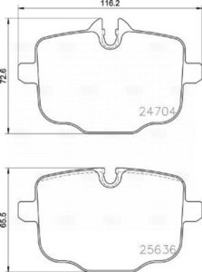 Изображение 2, PF4240 Колодки тормозные BMW 5 (G30, G31) задние (4шт.) TRIALLI