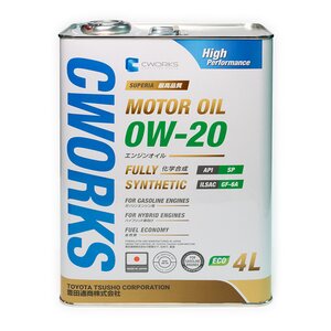 Изображение 1, A11SR1004 Масло моторное CWORKS SUPERIA OIL 0W20 синт. 4л