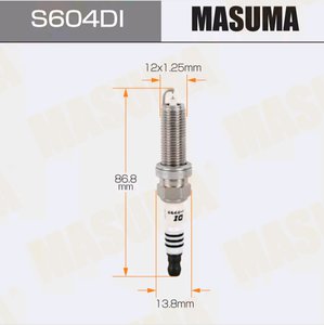 Изображение 2, S604DI Свеча зажигания NISSAN X-Trail (T32R) (14-) (2.0) MASUMA