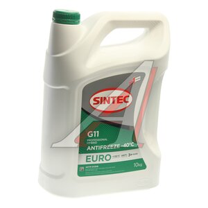 Изображение 1, 990571 Антифриз зеленый -40C 10кг G11 Euro SINTEC