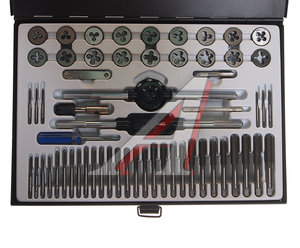 Изображение 2, RF-M058-1 Набор метчиков и плашек метрический 58 предметов ROCKFORCE