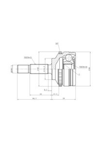 Изображение 2, GIK04042 ШРУС наружный RENAULT Logan (04-) комплект GANZ