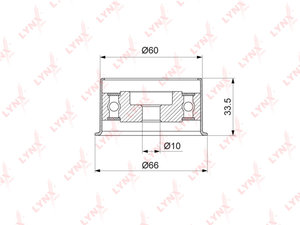Изображение 1, PB1210 Ролик ГРМ HYUNDAI Sonata (98-01) натяжителя LYNX
