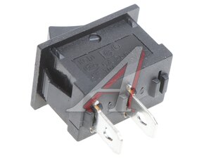 Изображение 2, ПП-2 Выключатель клавиша 2-х позиционный прямоугольный черный/серый