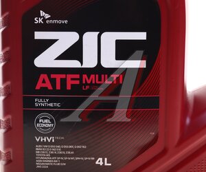 Изображение 3, 162665 Масло трансмиссионное ATF Multi LF синт.4л ZIC