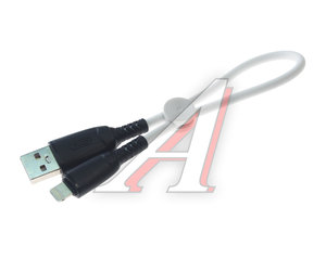 Изображение 1, NB247 white Кабель iPhone (5-) 6A 0.25м белый XO