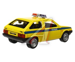 Изображение 2, 2108-12-SLPOL-YE Модель мотоцикла LADA-2108 "СПУТНИК" (полиция) металлическая (свет,  звук) ТЕХНОПАРК