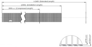 Изображение 4, 94210 Гофра MAN выхлопной системы (d=110 L=2000) (цинк) E-line DINEX