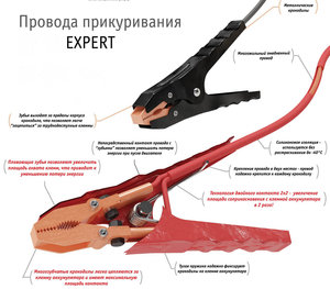 Изображение 3, SA-1000-06E Провода для прикуривания 1000А 5.0м Expert AIRLINE