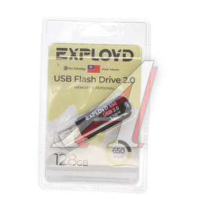 Изображение 1, EX-128GB-650-Black Карта памяти USB 128GB EXPLOYD