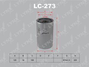 Изображение 1, LC-273 Фильтр масляный MITSUBISHI LYNX