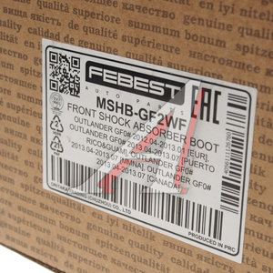 Изображение 5, MSHB-GF2WF Пыльник амортизатора MITSUBISHI Outlander 3 переднего (1шт.) FEBEST