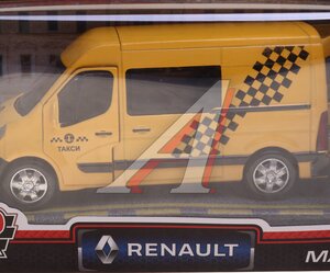 Изображение 2, MASTER-14TAX-YE Модель автомобиля RENAULT Master (такси) металлическая (1:43) ТЕХНОПАРК