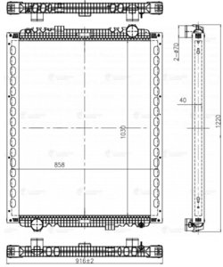 Изображение 3, LRc0791 Радиатор КАМАЗ-54901 охлаждения (NH785001) LUZAR