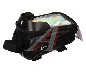 Изображение 2, KLK-19003 Велосумка на раму с чехлом для телефона желтая KLONK