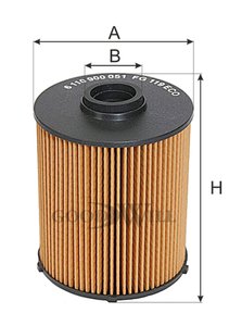 Изображение 2, FG119ECO Фильтр топливный MERCEDES E (W202, W210, W163, W220) GOODWILL