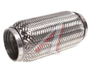 Изображение 1, VTL60180 IL Гофра глушителя 60x180 трехслойная interlock нержавеющая сталь МЗГС