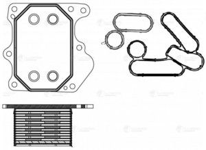 Изображение 3, LOC2005 Радиатор масляный FORD Transit (06-), Tourneo Custom (12-) LUZAR