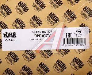 Изображение 6, RN1617 Диск тормозной TOYOTA Estima (06-) передний (1шт.) NIBK