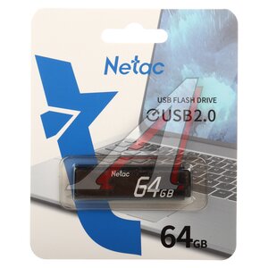 Изображение 1, NT03U351N-064G-20BK Карта памяти USB 64GB NETAC