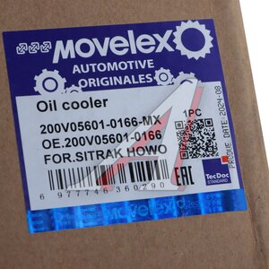 Изображение 5, 200V056010166-MX Теплообменник SITRAK HOWO дв.MC13 масляный MOVELEX