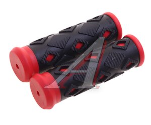 Изображение 1, SZ-113B Грипсы 100мм с барендами красные NEW VISION