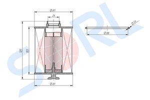 Изображение 3, RL6141BE67 Фильтр топливный ГАЗ-3302 FOTON дв.CUMMINS SORL