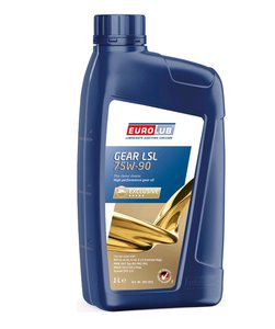Изображение 1, 383001 Масло трансмиссионное GEAR LSL GL-4/5 75W90 син.1л EUROLUB