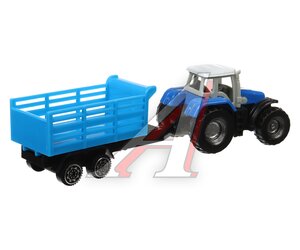 Изображение 2, 2002A117-1-R (240) Модель трактора ТРАКТОР С ПРИЦЕПОМ металлический ТЕХНОПАРК