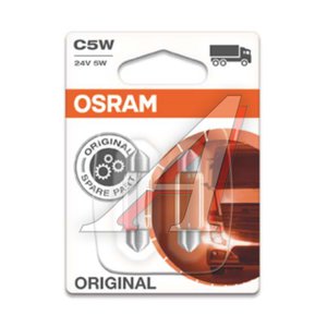 Изображение 2, 6423-02B Лампа 24V C5W SV8.5-8 блистер (2шт.) OSRAM