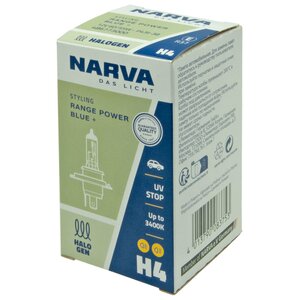 Изображение 4, 486773000 Лампа 12V H4 60/55W P43t-38 +50% Range Power Blue+ NARVA