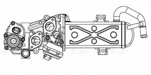 Изображение 4, LREG1808 Клапан VW Tiguan (08-) рециркуляции картерных газов (EGR) LUZAR