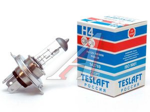 Изображение 1, 142769 Лампа 12V H4 100/90W P43t-38 2900/1700лм Спорт TESLAFT (Россия)