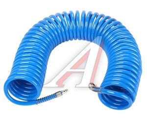 Изображение 1, LG-14021 Шланг компрессора 10х14мм 15м спиральный полиуретановый с быстроразъемами LIGE