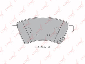 Изображение 1, BD7313 Колодки тормозные SUZUKI SX4 (06-) передние (4шт.) LYNX