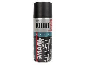 Изображение 2, KU-1102 Краска черная матовая аэрозоль 520мл KUDO